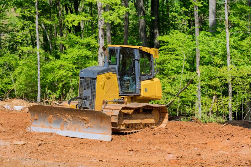 Bulldozer Operating in Dry Conditions